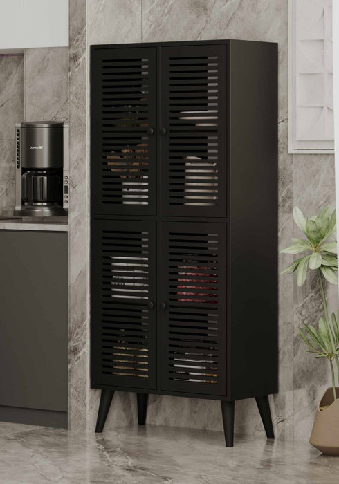 Hanah Home Armario Multiusos Deneb - Negro Hanah Home Armario Multiusos Deneb - Negro